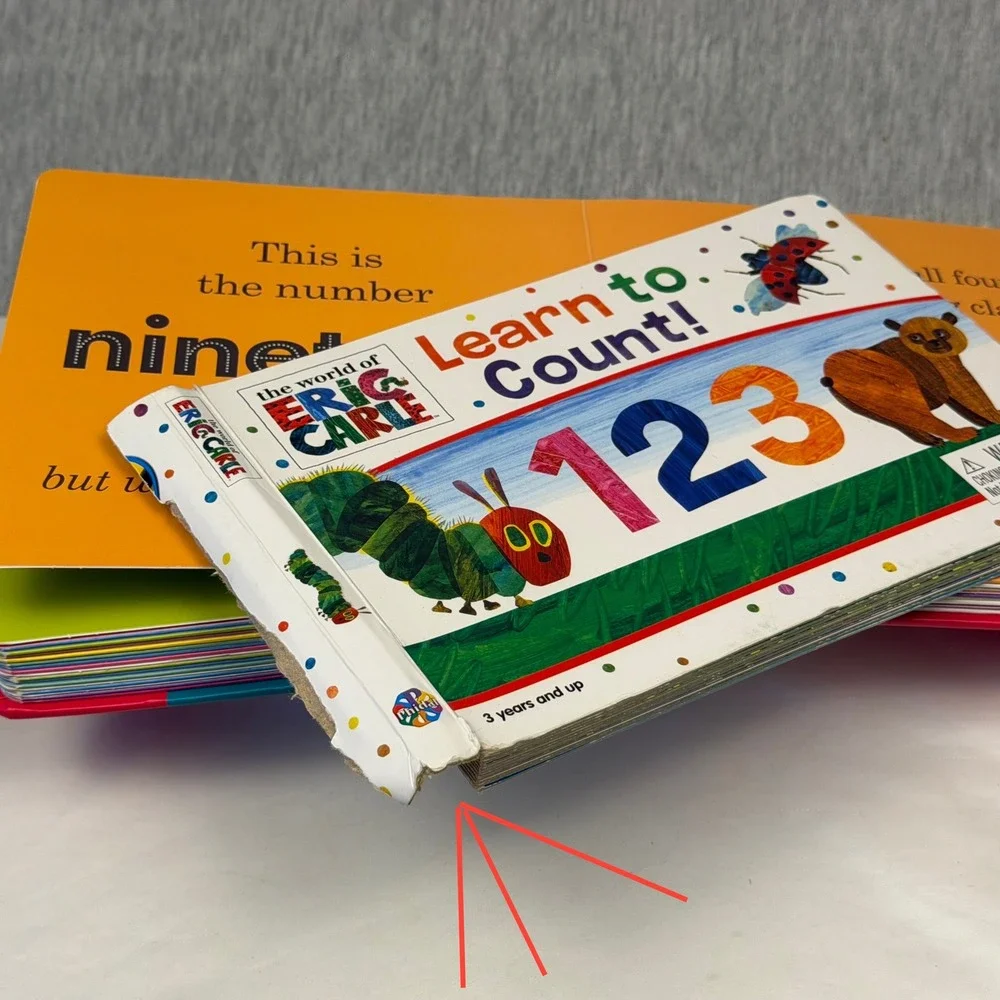 Heath McKenzie 123 Lift the Flap 1 to 100 & Eric‎ Carle Learn to Count Book Lot